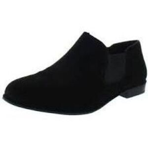 Adam Tucker Me Too York 14 Suede Slip On Booties Black 6 Medium